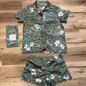 Floral Green Pajama Set